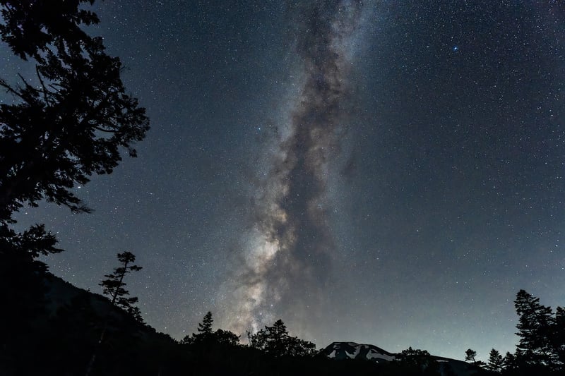 Eclipse over a landscape